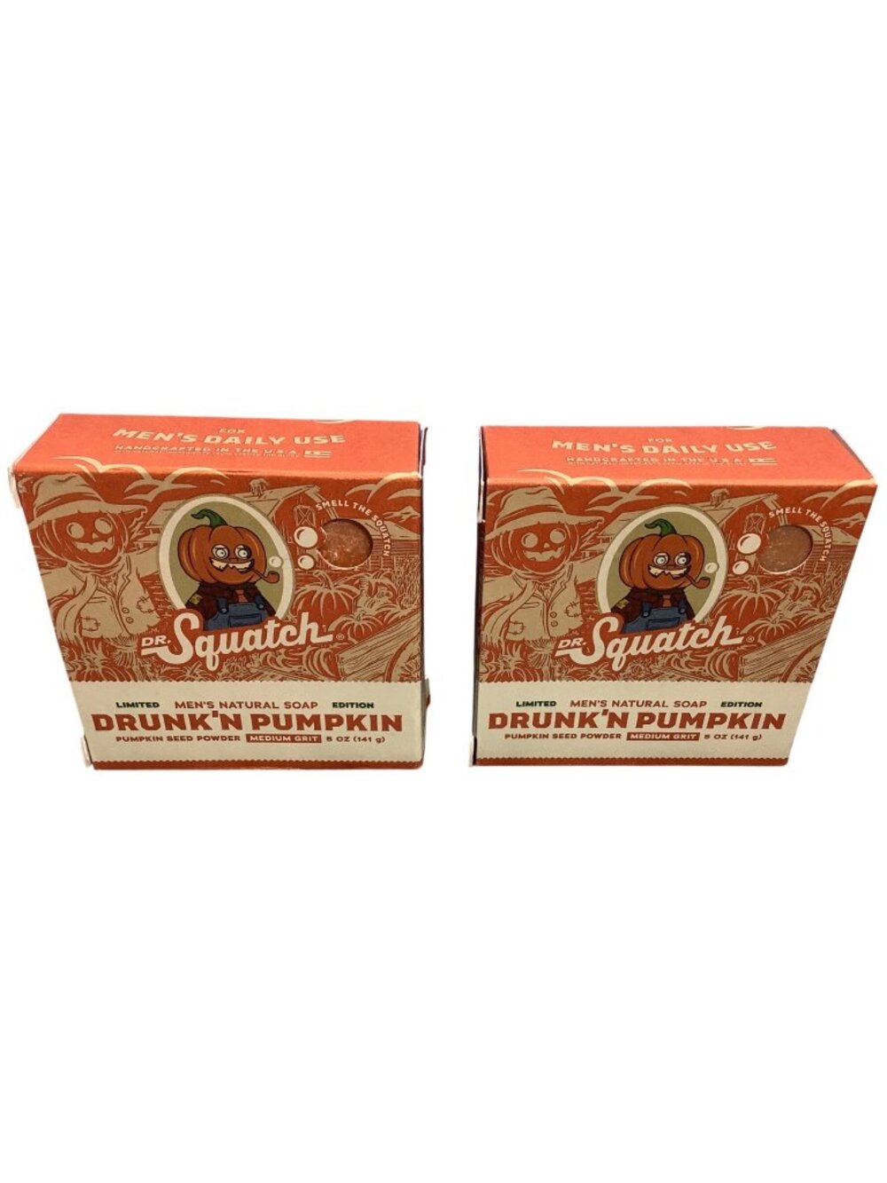 2Dr. Squatch Drunkn Pumpkin Natural Soap Limited Edition 5Oz Pumpkin Seed Powder